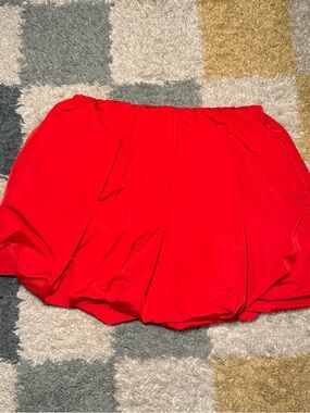 Old Navy Red Elastic Waist Skirt